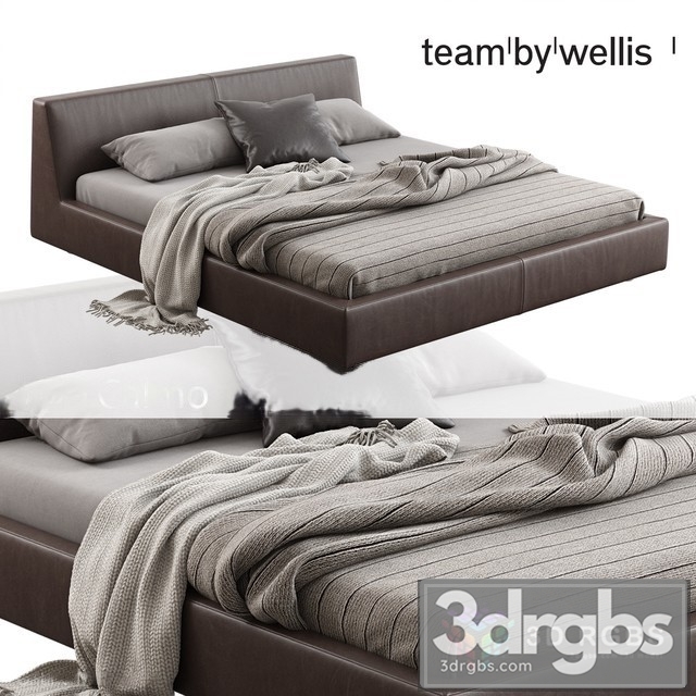 Team By Wellis  Calmo Bed 3dsmax Download - thumbnail 1