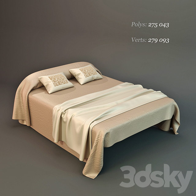 Teide bed 150 3DSMax File - thumbnail 3