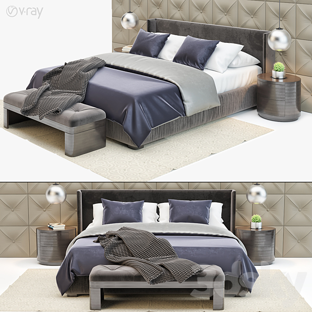 TepeHome Bedroom Set 3DSMax File - thumbnail 1