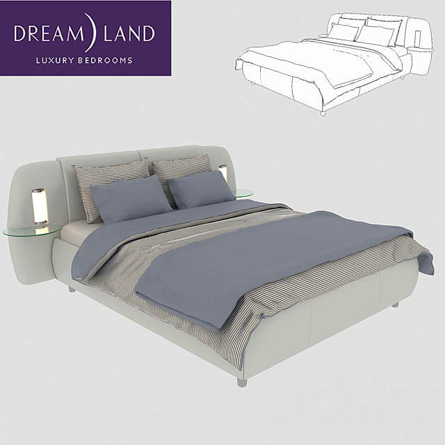 The bed of the Rio Grande Dream Land 3DSMax File - thumbnail 1