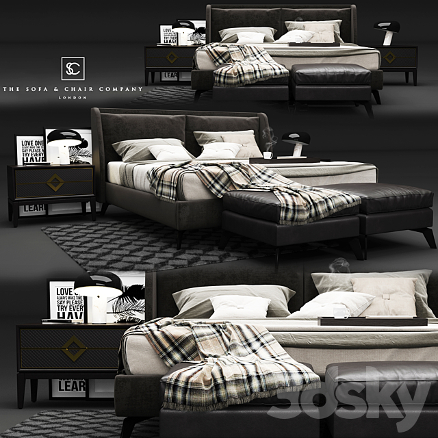 The Sofa and Chair Company – Enzo Bed 3DSMax File - thumbnail 1