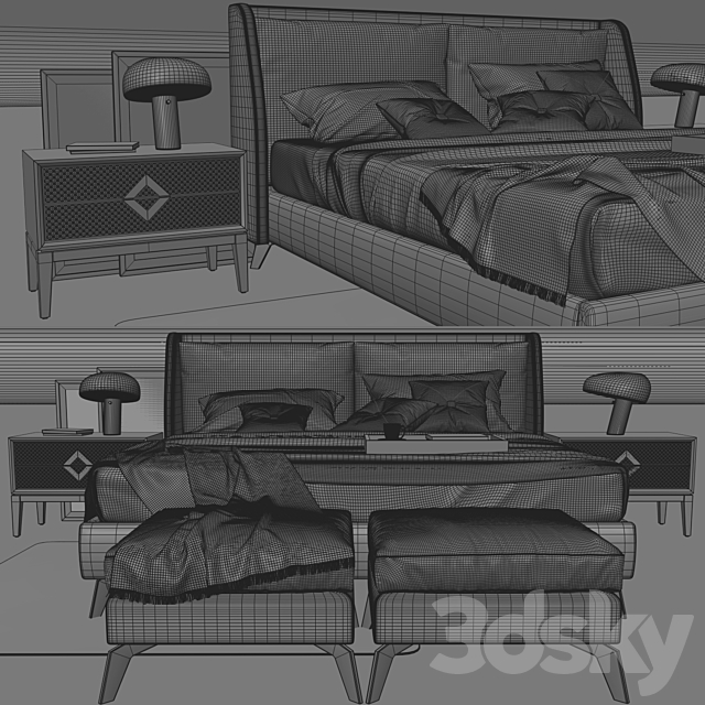 The Sofa and Chair Company – Enzo Bed 3DSMax File - thumbnail 2