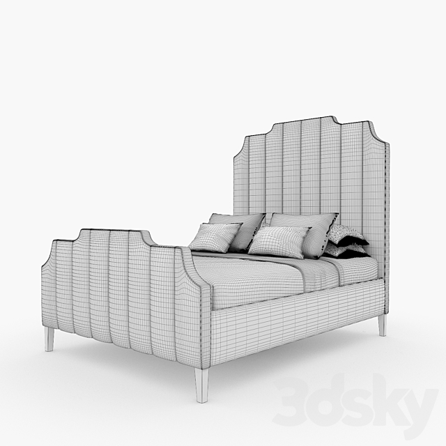 The sofa and chair company Kingston Bed 3DS Max Model - thumbnail 3