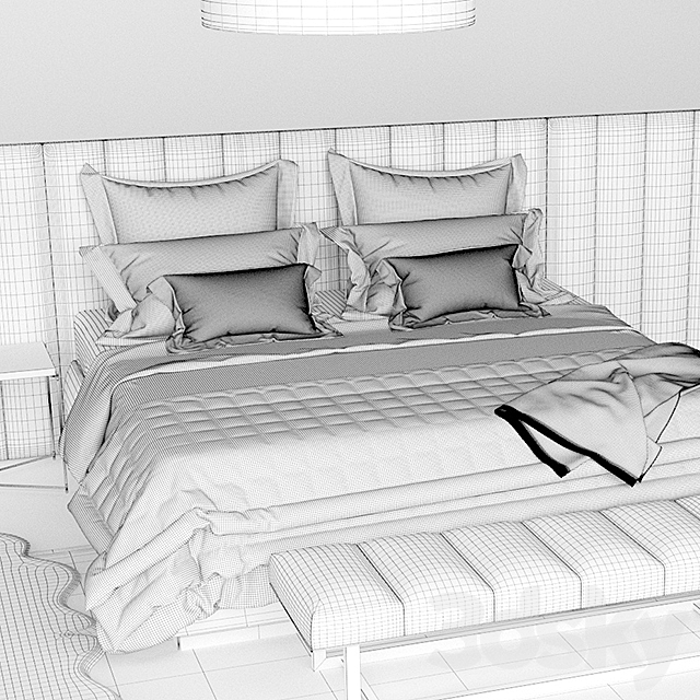 The Sofa & Chair Company Provence Bedroom 3DSMax File - thumbnail 3