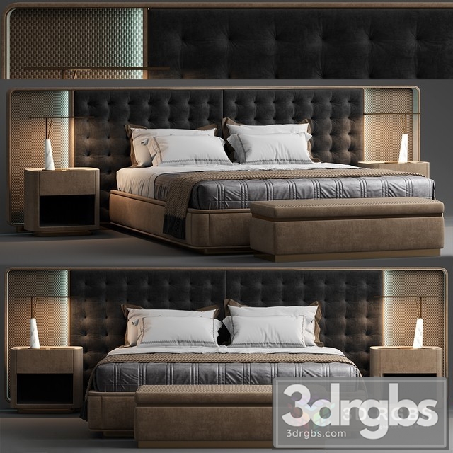 The Visionnaire Ripley Bed 3dsmax Download - thumbnail 1