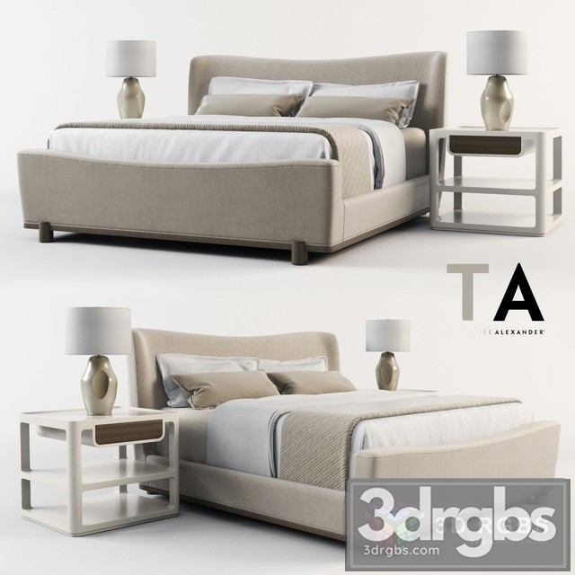 Theodore Alexander Bed 3dsmax Download - thumbnail 1