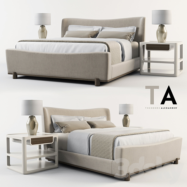 Theodore Alexander | Bedroom set by Michael Berman 3DSMax File - thumbnail 1