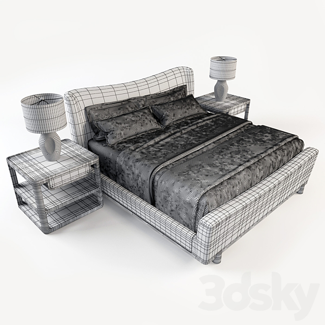 Theodore Alexander | Bedroom set by Michael Berman 3DSMax File - thumbnail 3