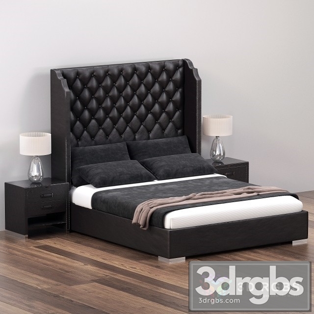 Tiffany Bed 02 3dsmax Download - thumbnail 1