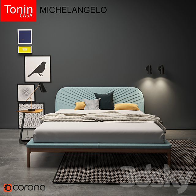 Tonin Casa Letti MICHELANGELO 3DSMax File - thumbnail 1