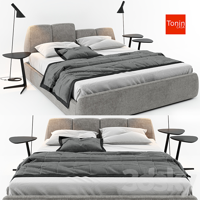 Tonincasa bed 3DSMax File - thumbnail 1