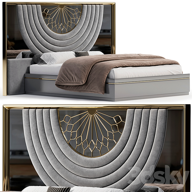 Torento Bed By Evgor Luxury 3DS Max - thumbnail 2