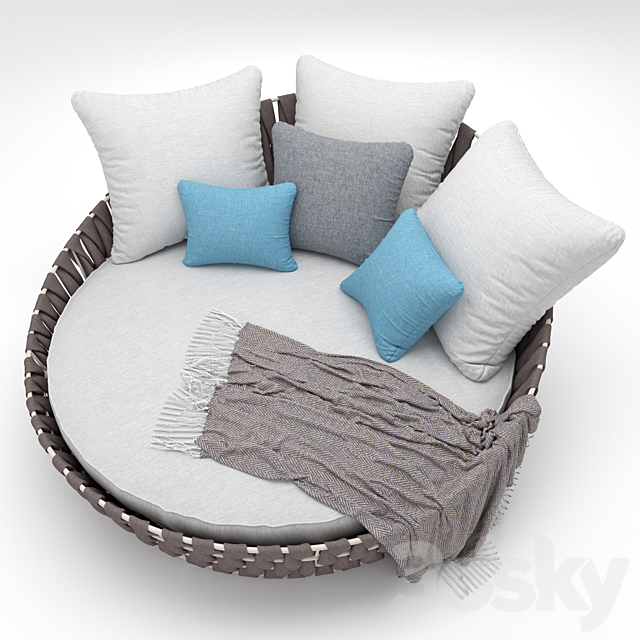 Tosca daybed 3DS Max Model - thumbnail 2