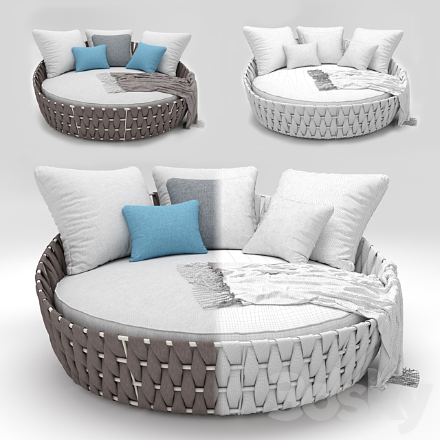 Tosca daybed 3DS Max Model - thumbnail 3