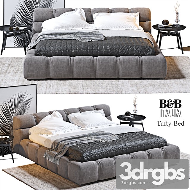 Tufty bed b & b italia 2 3dsmax Download - thumbnail 1