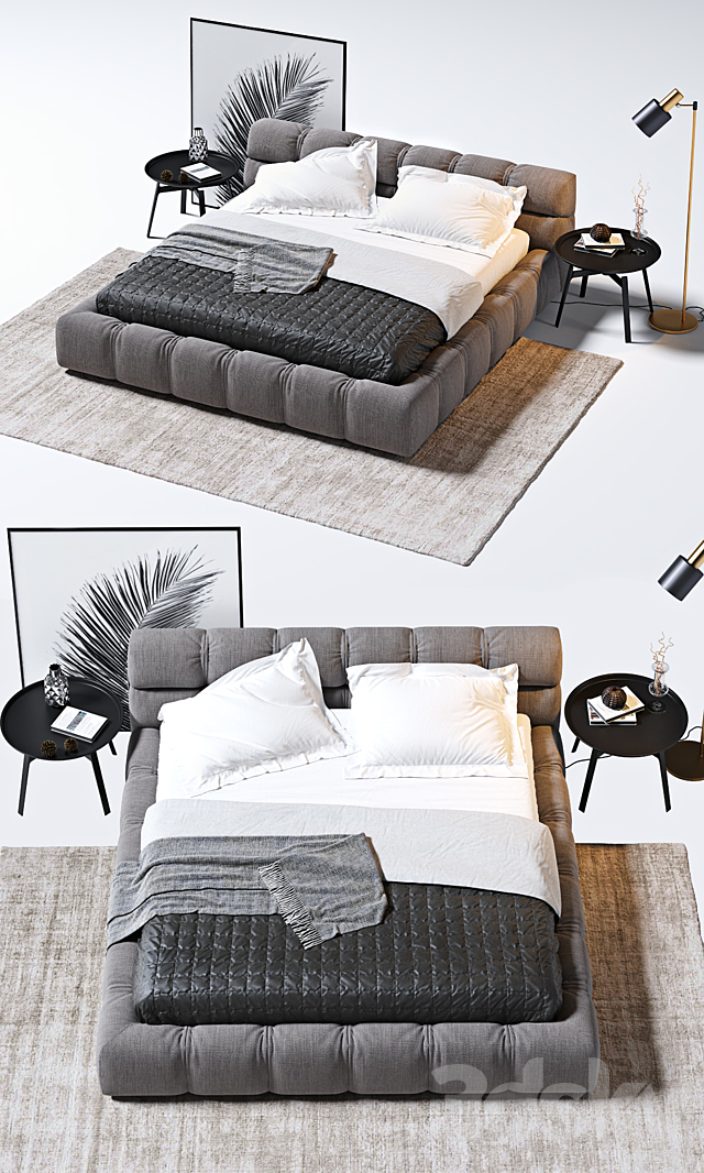 Tufty Bed B & B Italia 3DSMax File - thumbnail 2