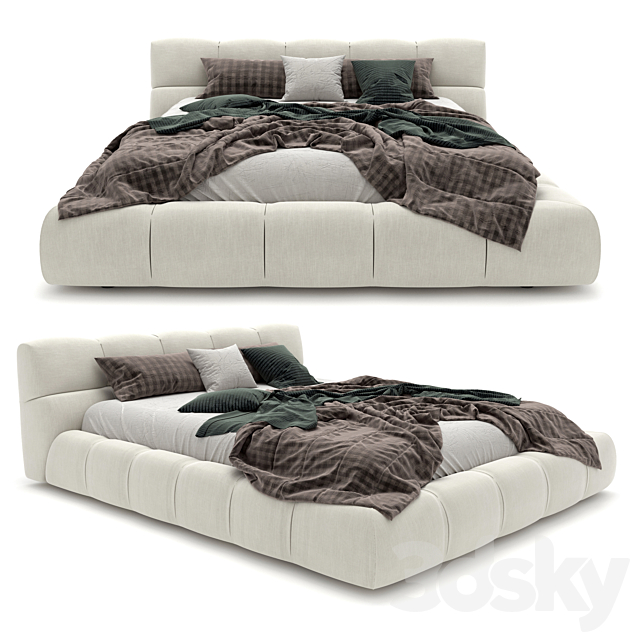 Tufty-Bed B&B Italia 3DSMax File - thumbnail 1