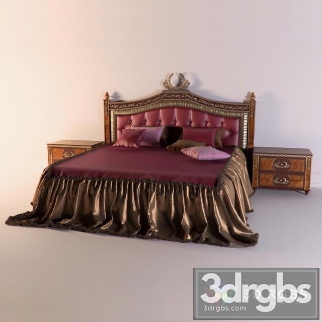 Tural Gostevaya Krovat Bed 3dsmax Download - thumbnail 1