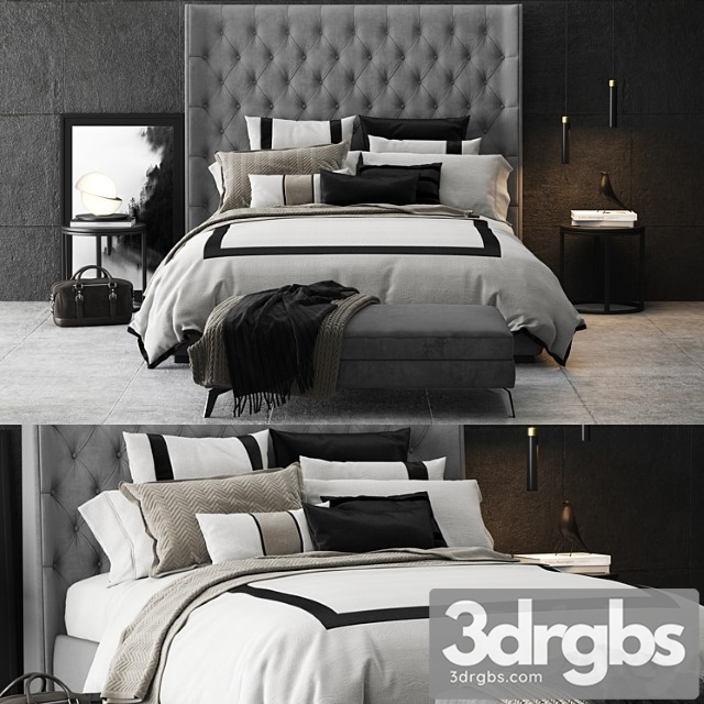 Turman Bed 3dsmax Download - thumbnail 1