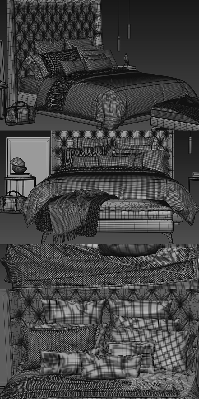 Turman bed 3DSMax File - thumbnail 3