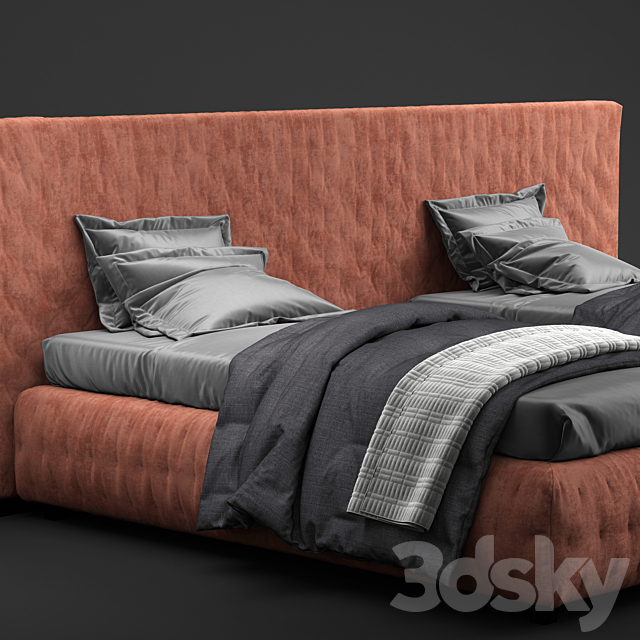 Tuyo Bed by Meridiani 2 3DS Max Model - thumbnail 3