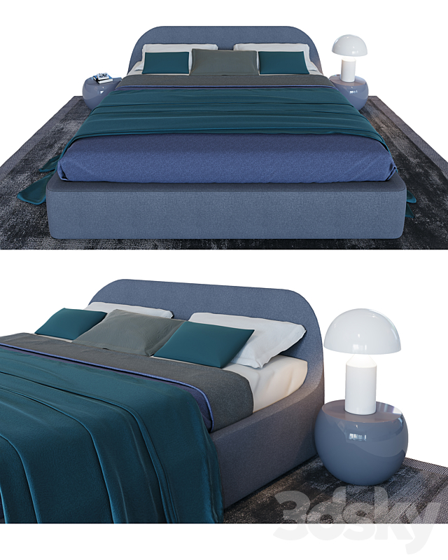 TWIGY BED 3DS Max Model - thumbnail 2