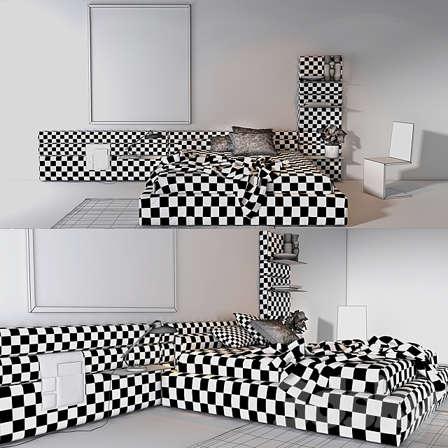 Twils bedroom set 07B 3DSMax File - thumbnail 2