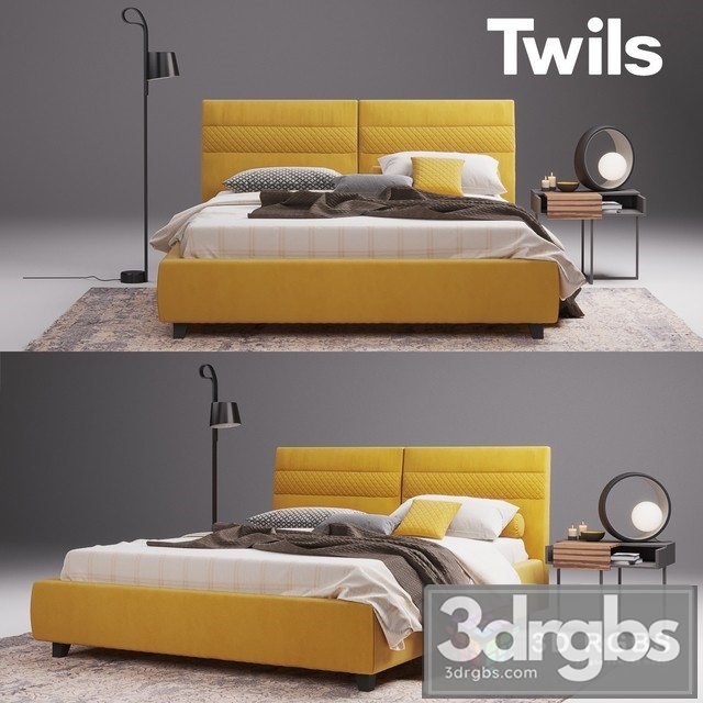 Twils Elliot Bed 3dsmax Download - thumbnail 1