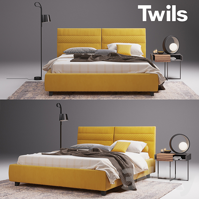 Twils Elliot bed 3DSMax File - thumbnail 1