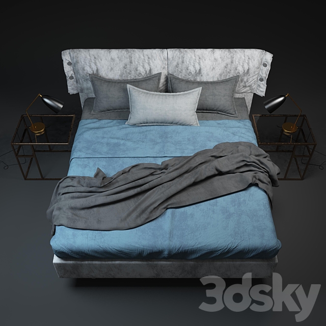 Twils Giselle bed_set 3DSMax File - thumbnail 2