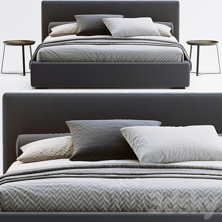 Twils Max Bed 3DS Max Model - thumbnail 2