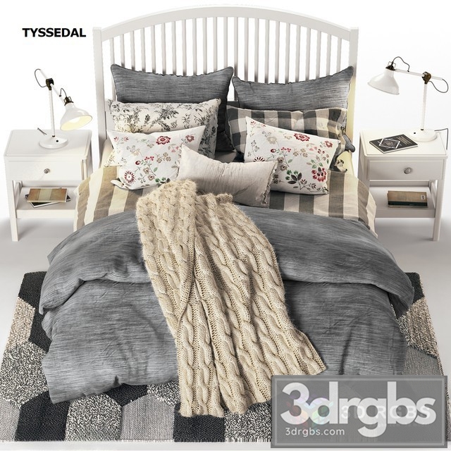 Tyssedal Bed 3dsmax Download - thumbnail 1