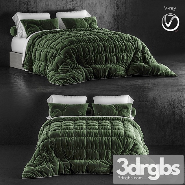 UGG Sunwashed Twin Twin XL Comforter Set 3dsmax Download - thumbnail 1