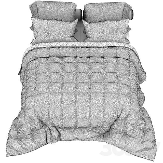 UGG Sunwashed Twin-Twin XL Comforter Set 3DSMax File - thumbnail 2