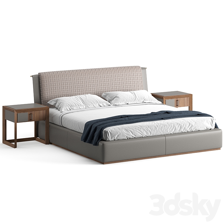 Ulivi Salotti Barnaby Bed 3DS Max Model - thumbnail 2