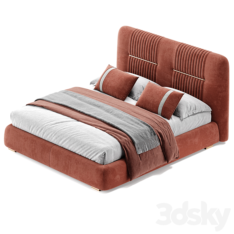 Ulivi Salotti Omer Bed 3DS Max Model - thumbnail 2