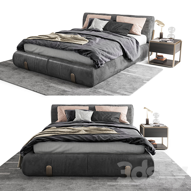 Unique Modern Design bedroom set 3DSMax File - thumbnail 1