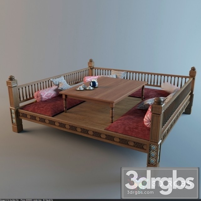 Uzbek Tapchan 3dsmax Download - thumbnail 1