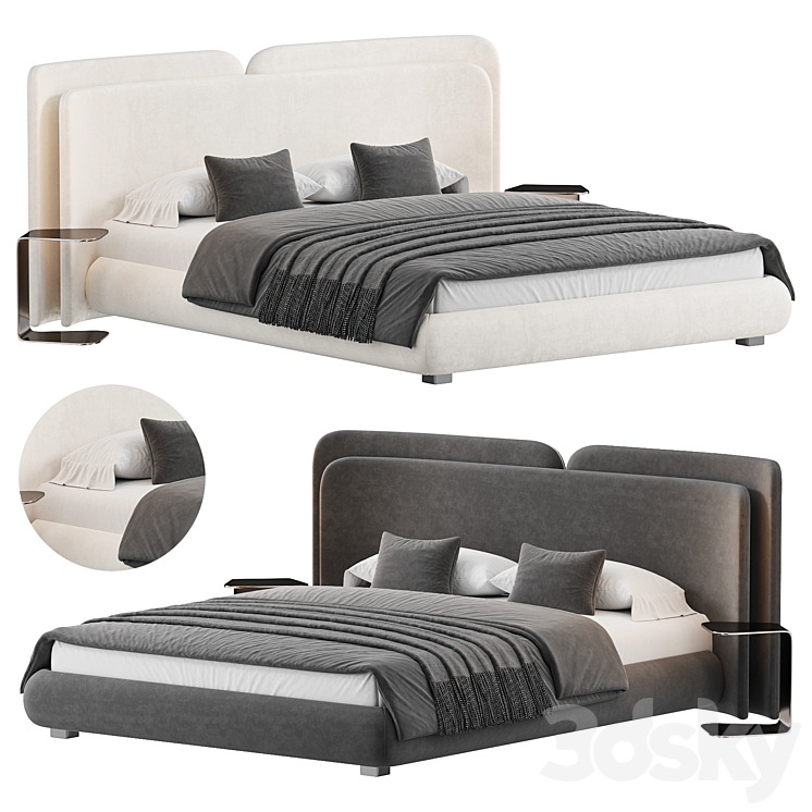 Valletta Bed 3DS Max Model - thumbnail 1