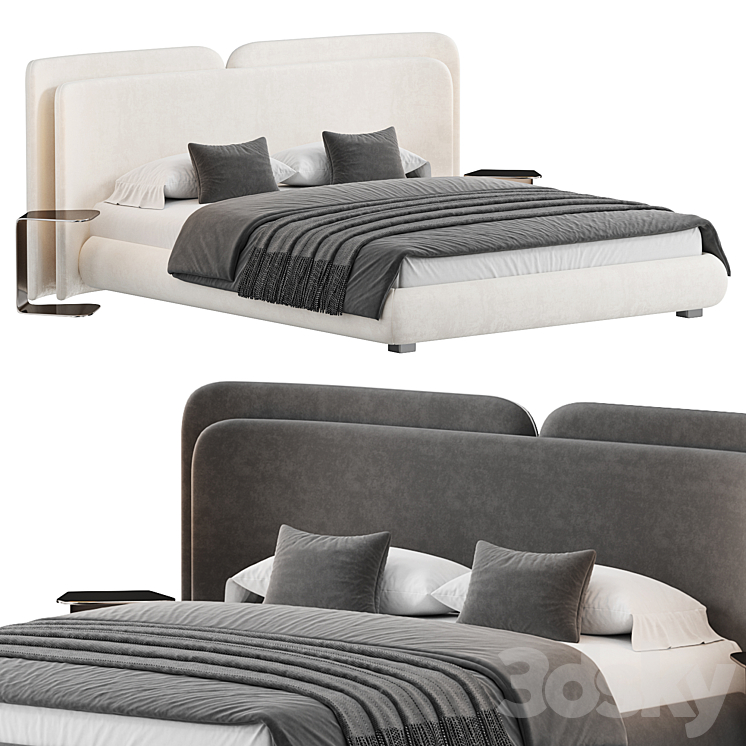 Valletta Bed 3DS Max Model - thumbnail 2