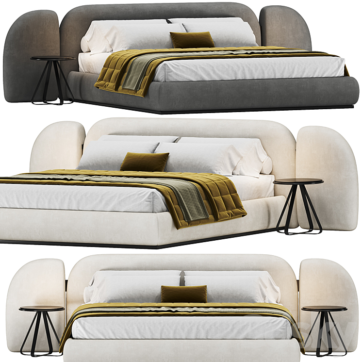 Vao bed Paolo Castelli 3DS Max Model - thumbnail 1