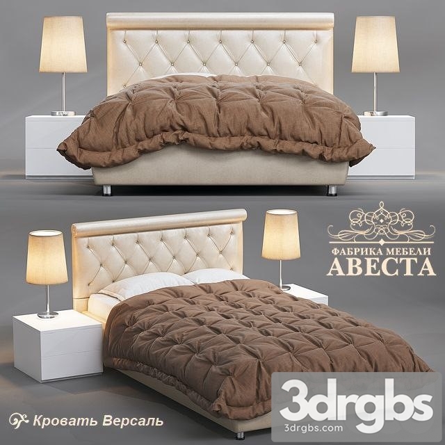 Versailles Bed 41 3dsmax Download - thumbnail 1