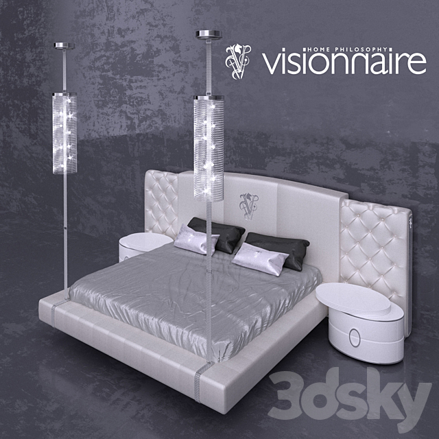 Visionnaire Beauforts Letto-bed Ipe Cavalli 3DSMax File - thumbnail 1