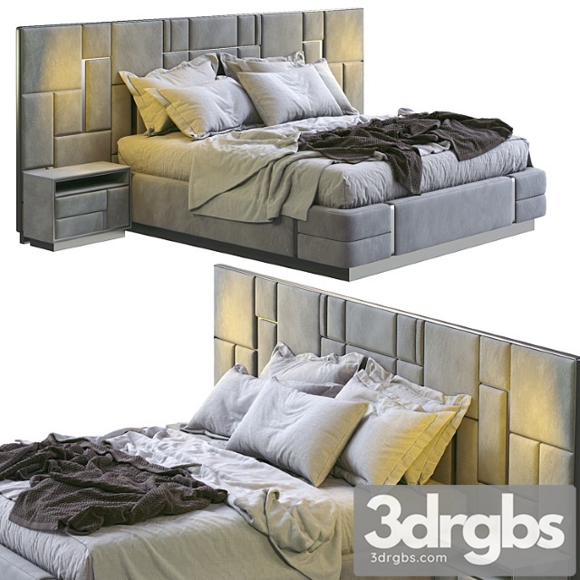 Visionnaire bed beloved 2 3dsmax Download - thumbnail 1