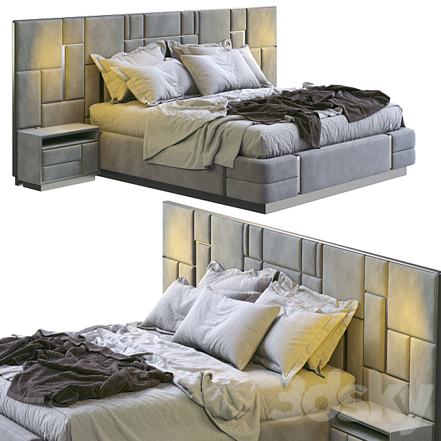 Visionnaire Bed Beloved 3DS Max Model - thumbnail 1