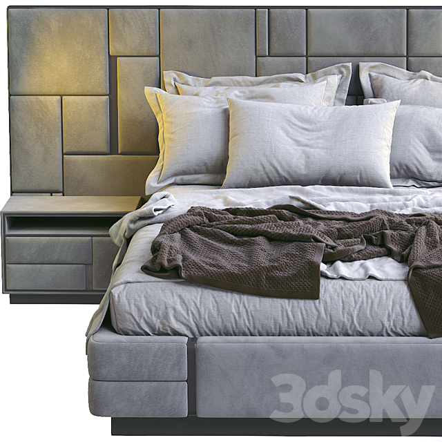 Visionnaire Bed Beloved 3DS Max Model - thumbnail 3