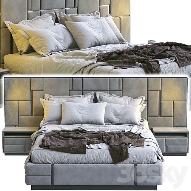 Visionnaire Bed Beloved 3DS Max Model - thumbnail 4