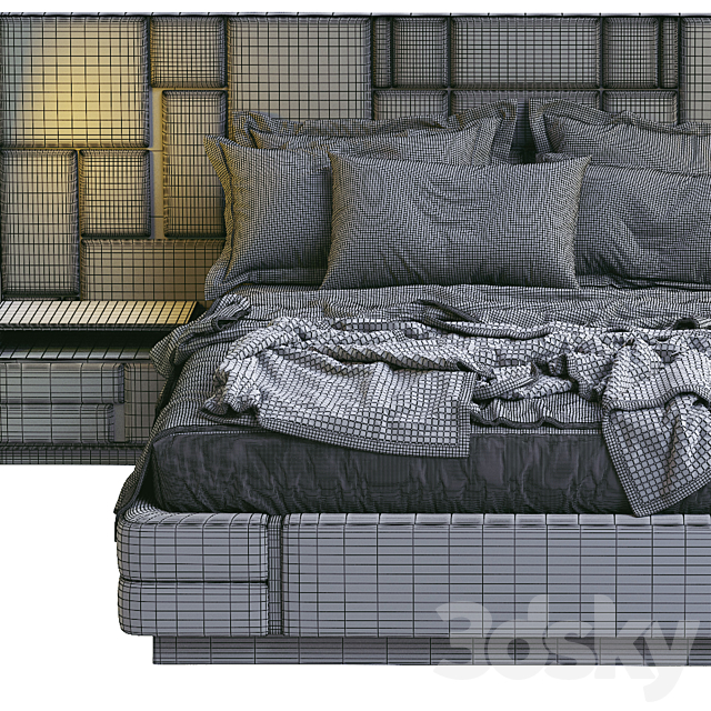 Visionnaire Bed Beloved 3DS Max Model - thumbnail 5