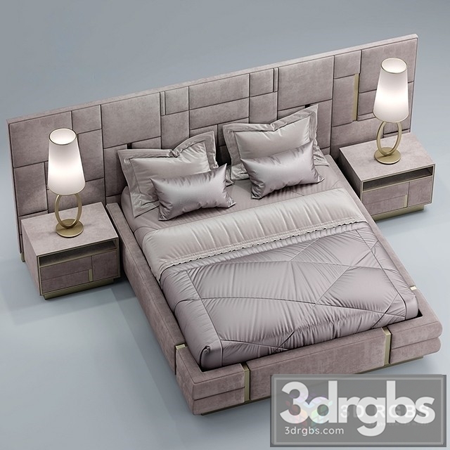 Visionnaire Beloved Bed 3dsmax Download - thumbnail 1