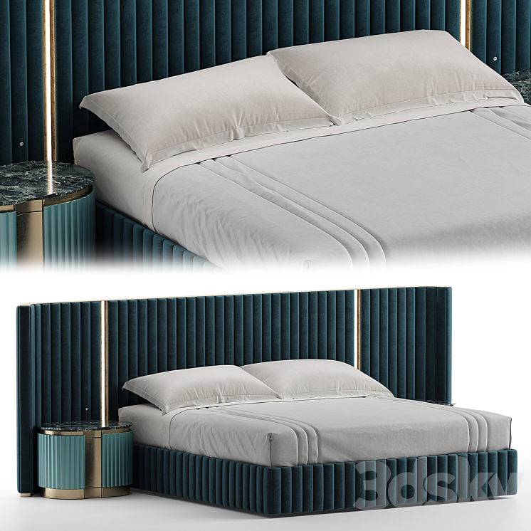 visionnaire leonardo bed 3DS Max - thumbnail 1